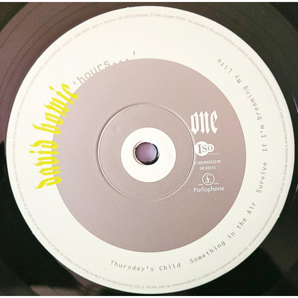 Виниловая пластинка David Bowie – Hours... LP - рис.2