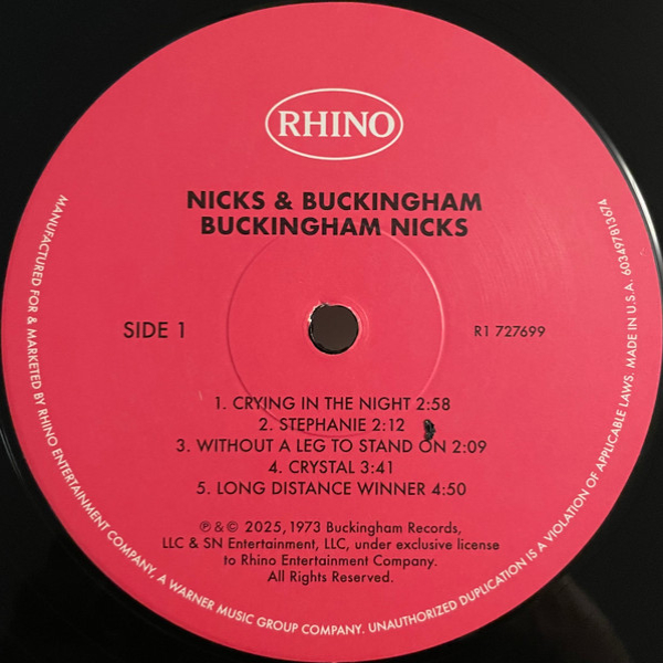 Виниловая пластинка Buckingham Nicks – Buckingham Nicks LP - рис.5