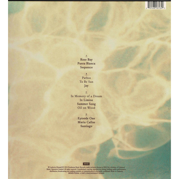 Виниловая пластинка Ludovico Einaudi - The Summer Portraits - 2LP - рис.3