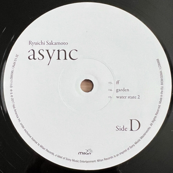 Виниловая пластинка Ryuichi Sakamoto – Async - 2LP - рис.4