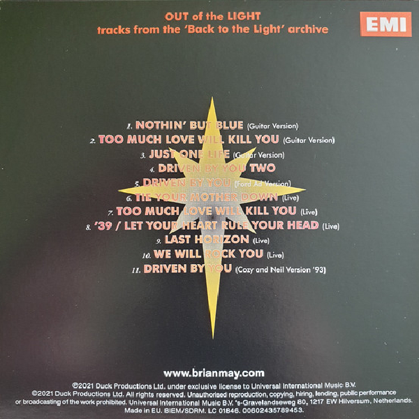 Бокс-сет Brian May - Back To The Light (Box-set) LP+2CD - рис.7