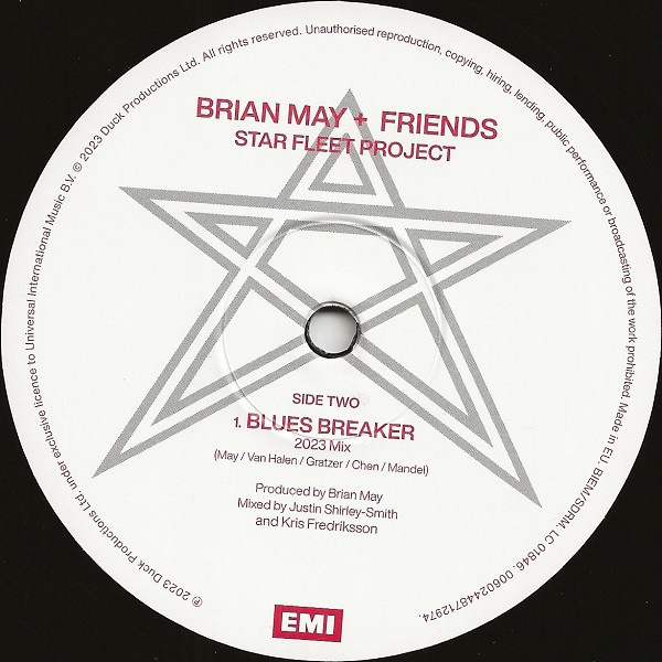 Виниловая пластинка Brian May + Friends – Star Fleet Project LP - рис.3