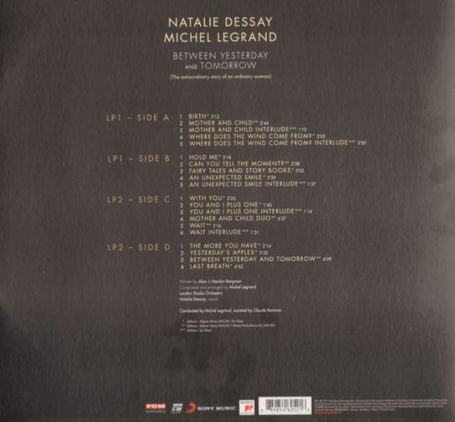 Виниловая пластинка Natalie Dessay, Michel Legrand - Between Yesterday And Tomorrow 2LP - рис.1