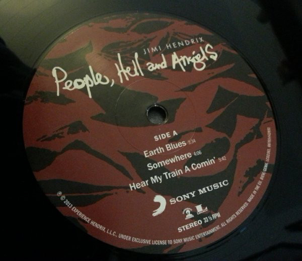 Виниловая пластинка Jimi Hendrix - People, Hell And Angels - рис.3