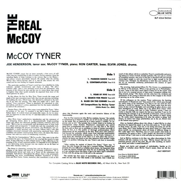 Виниловая пластинка McCoy Tyner - The Real McCoy - рис.1