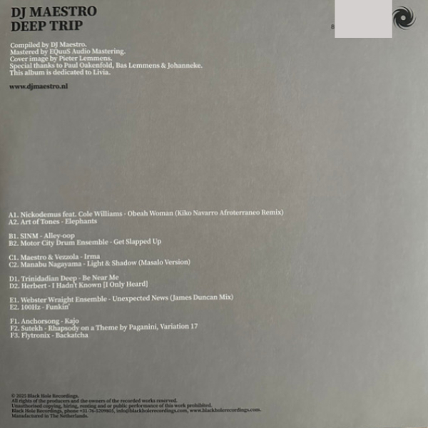 Виниловая пластинка DJ Maestro – Deep Trip - 3LP - рис.2