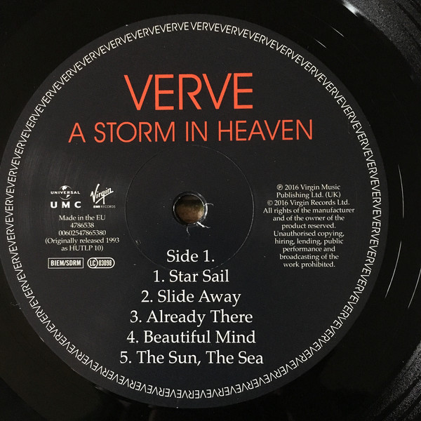 Виниловая пластинка Verve - A Storm In Heaven - рис.3