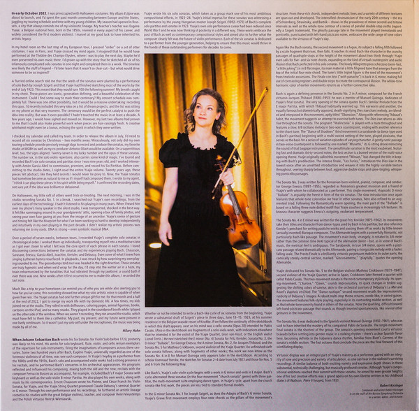 Виниловая пластинка Hilary Hahn, Eugene Ysaye – Six Sonatas For Violin Solo Op. 27 2LP - рис.1