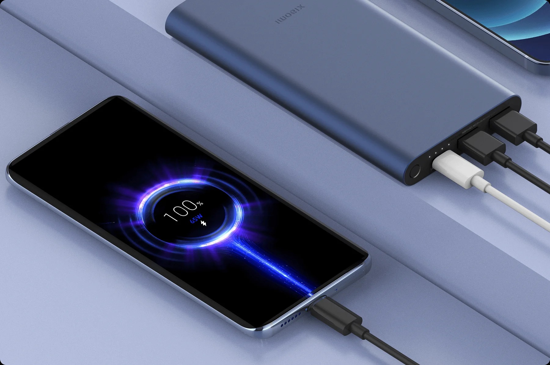 Портативный аккумулятор Xiaomi 22.5W Power Bank 10000 Blue - фото 6