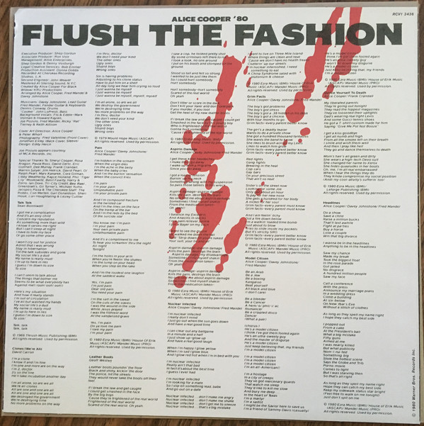 Виниловая пластинка Alice Cooper - Flush The Fashion - рис.1