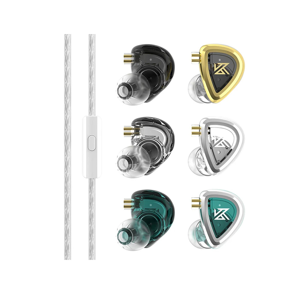 

Наушники внутриканальные KZ, Бесцветный;черный;голубой, EDA (3 pairs set) with mic Silver