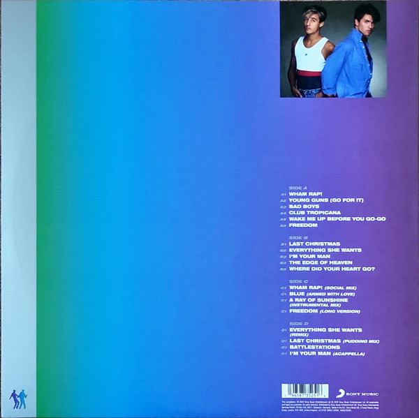 Виниловая пластинка Wham! – The Singles (Echoes From The Edge Of Heaven) Blue 2LP - рис.1
