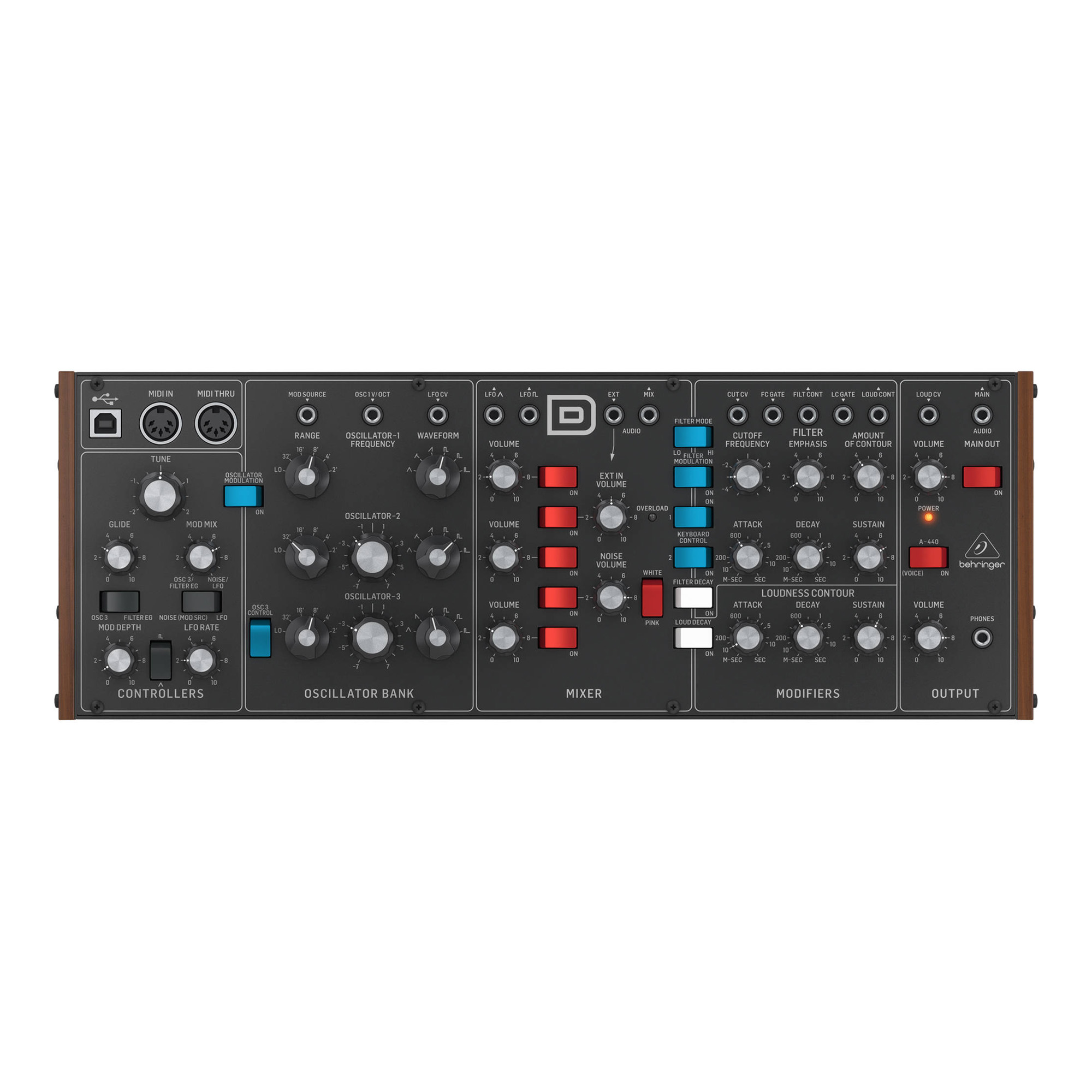 

Синтезатор Behringer, Черный, Model D Black