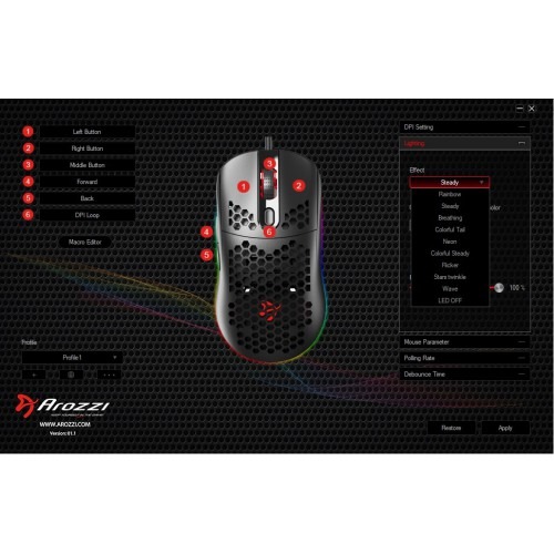 Мышь Arozzi FAVO Red - рис.6