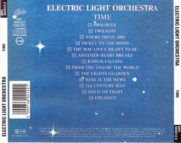 Виниловая пластинка ELECTRIC LIGHT ORCHESTRA TIME CD - рис.1