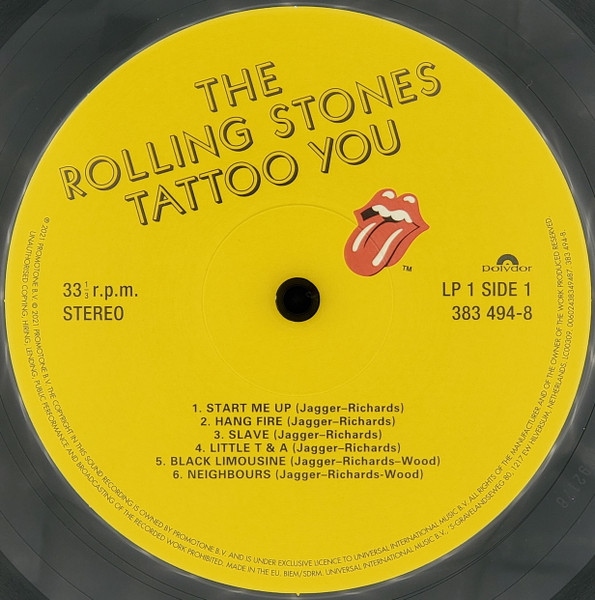 Виниловая пластинка The Rolling Stones - Tattoo You - (deluxe) 2LP - рис.3