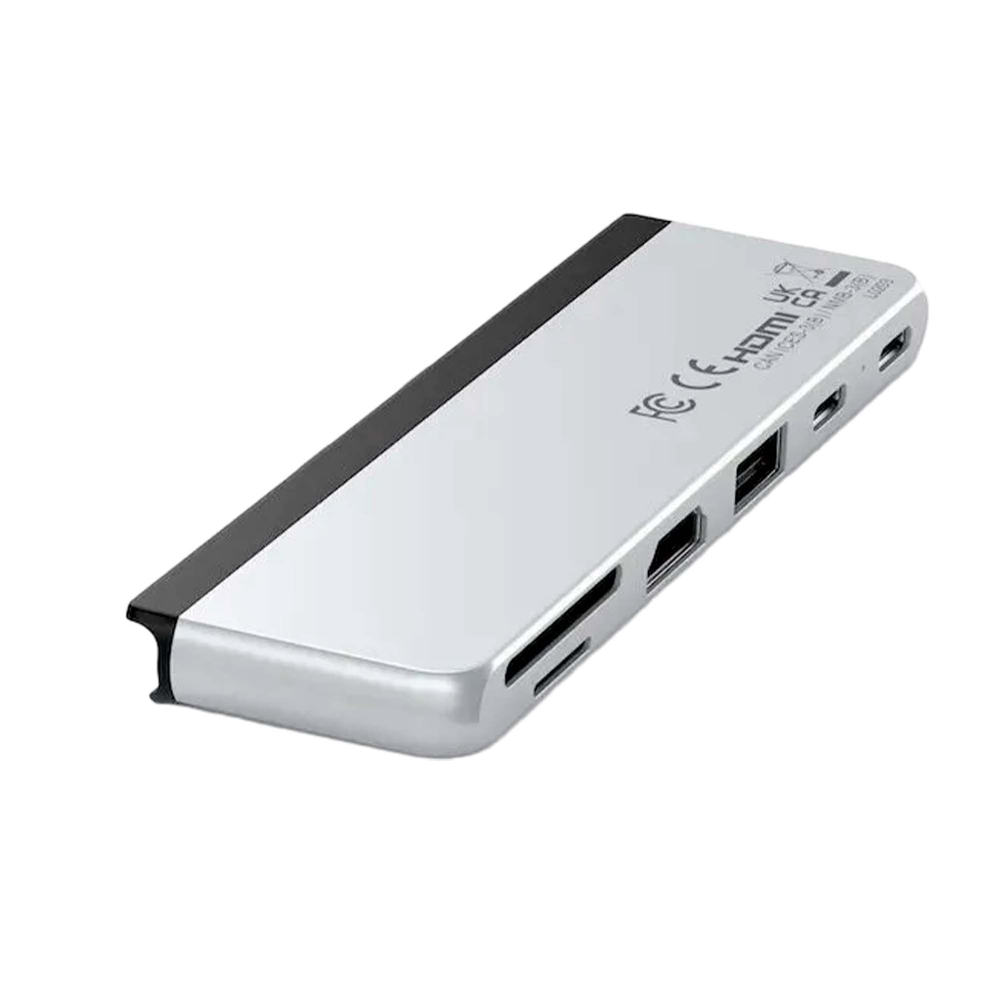 USB HUB Satechi Dual USB-C Hub For Surface Pro 9 Silver - фото 2