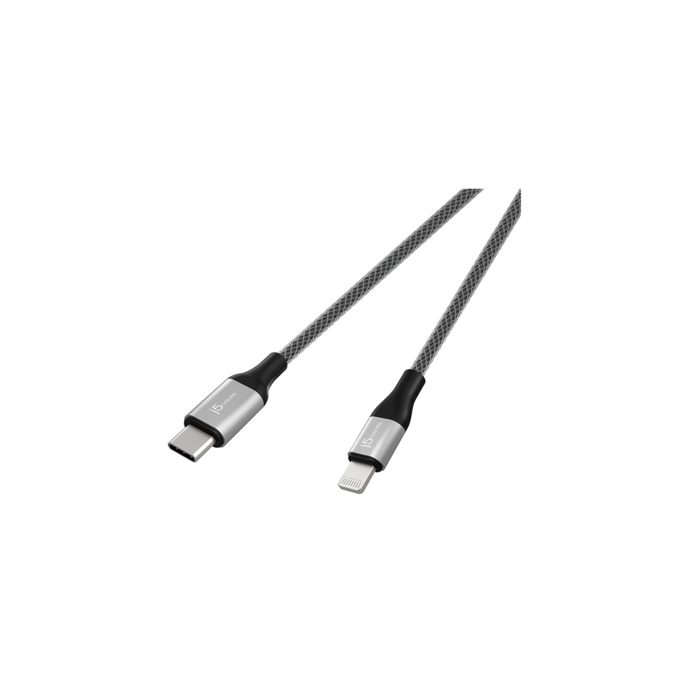 Кабель j5create USB-C to Lightning Cable Black - фото 1