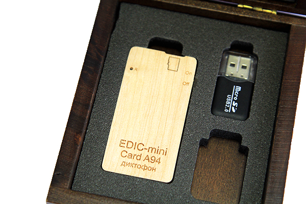 Диктофон EDIC-mini Card A94 black - рис.2