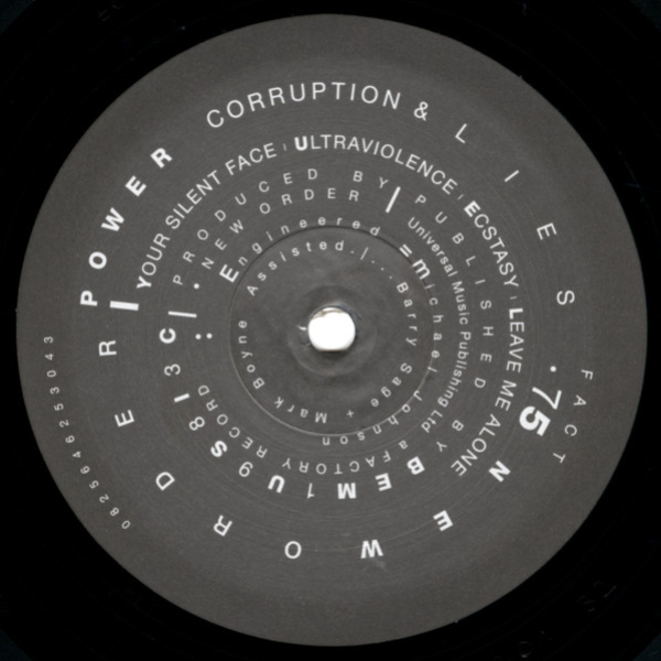 Пластинка New Order – Power, Corruption & Lies LP - рис.4