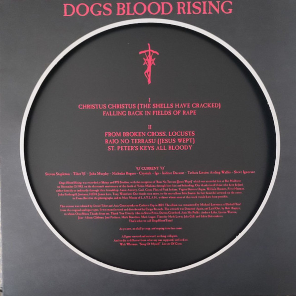 Виниловая пластинка 93 Current 93 – Dogs Blood Rising (picture) LP - рис.2