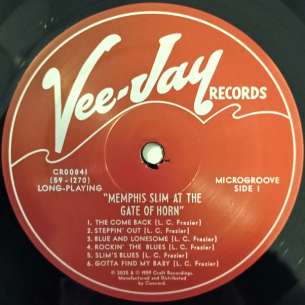 Виниловая пластинка Memphis Slim - Memphis Slim At The Gate Of Horn LP - рис.3