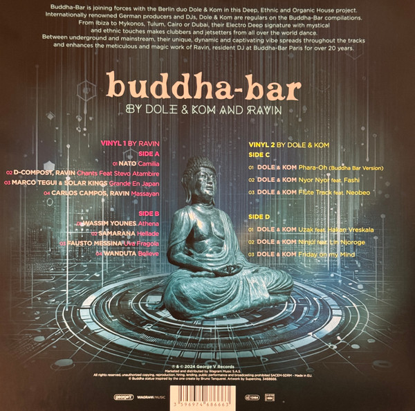 Виниловая пластинка Dole & Kom, Ravin – Buddha-Bar (Coloured Pink Yellow) LP - рис.1