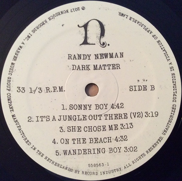 Виниловая пластинка Randy Newman - Dark Matter - рис.3