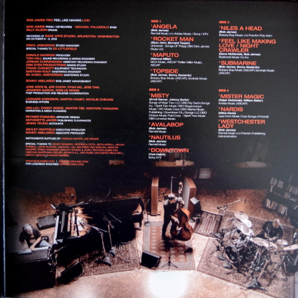 Виниловая пластинка Bob James Trio – Feel Like Making LIVE! (Audiophile Edition) - 2LP - рис.3