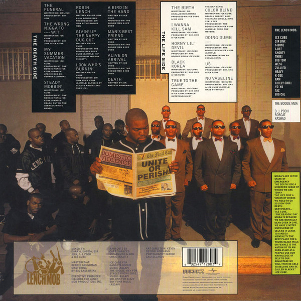 Виниловая пластинка Ice Cube – Death Certificate - LP - рис.1