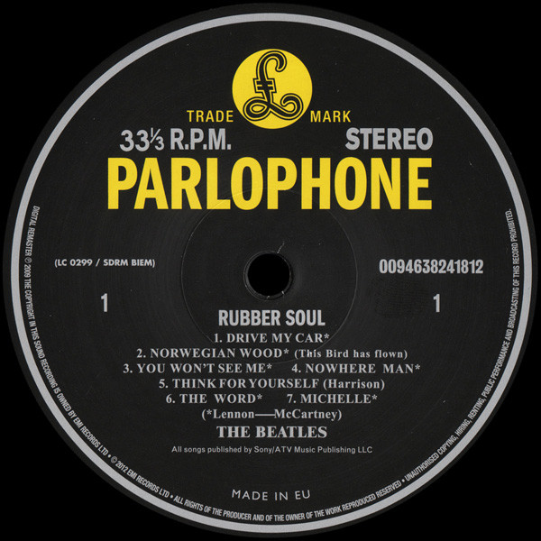 Виниловая пластинка The Beatles - Rubber Soul LP - рис.2