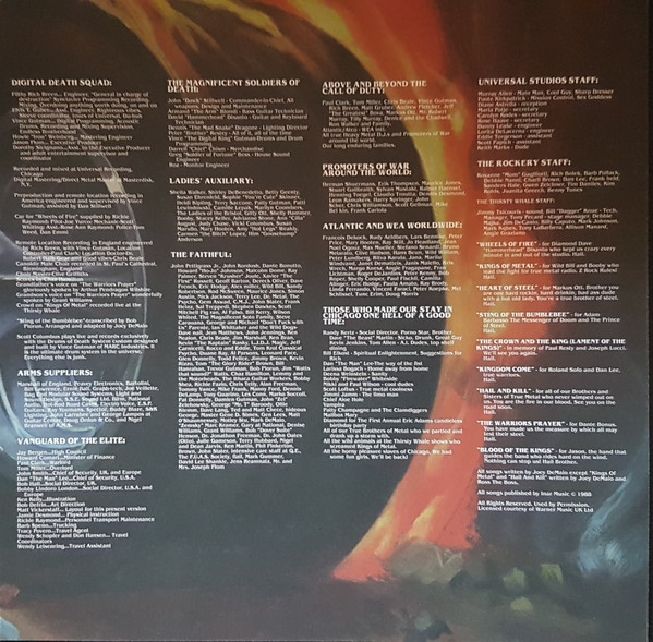 Виниловая пластинка MANOWAR KINGS OF METAL LP - рис.4