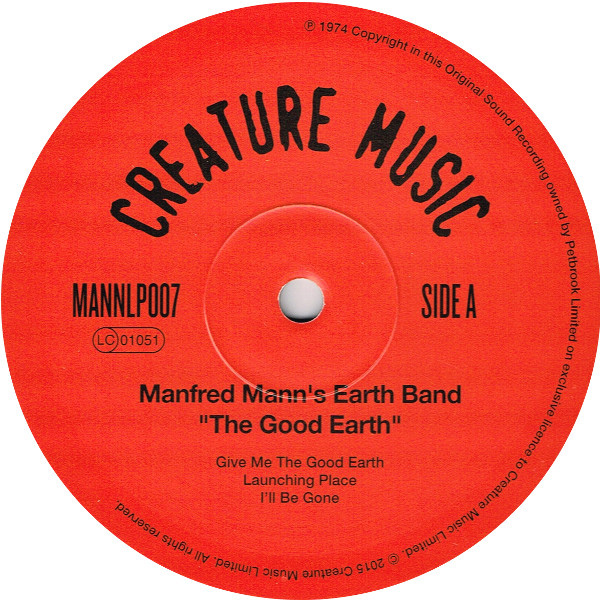 Пластинка Manfred Mann Manfred Mann's Earth Band – The Good Earth LP - фото 3