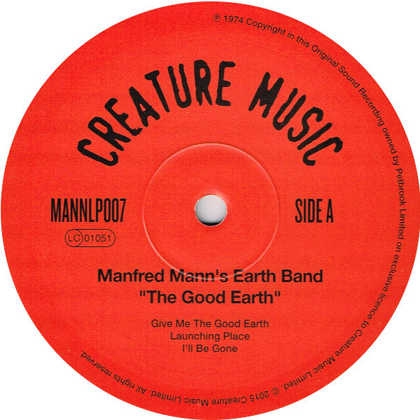 Виниловая пластинка Manfred Mann's Earth Band – The Good Earth LP - рис.2
