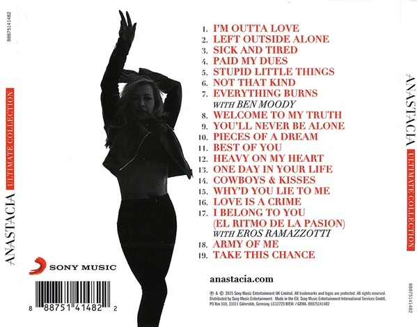 CD-диск ANASTACIA ULTIMATE COLLECTION CD - рис.1