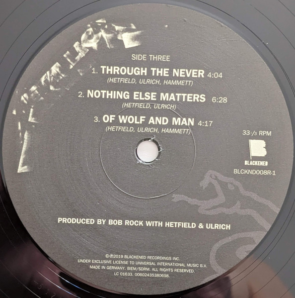 Виниловая пластинка Metallica – Metallica (Remastered) 2LP - рис.4