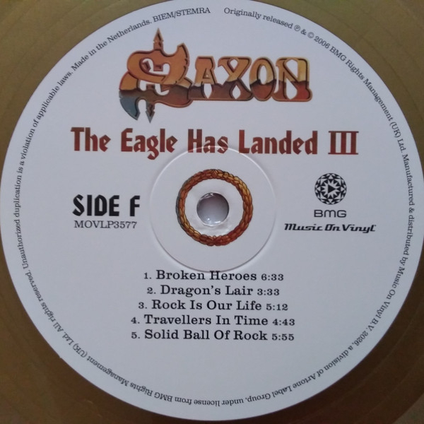 Виниловая пластинка Saxon - The Eagle Has Landed III (coloured) - 3LP - рис.9