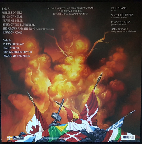 Виниловая пластинка MANOWAR KINGS OF METAL LP - рис.1