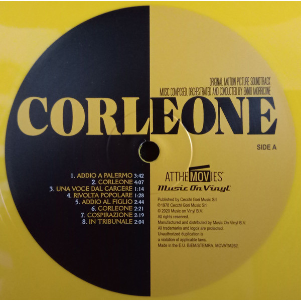 Виниловая пластинка Ennio Morricone – Corleone OST Yellow LP - рис.3