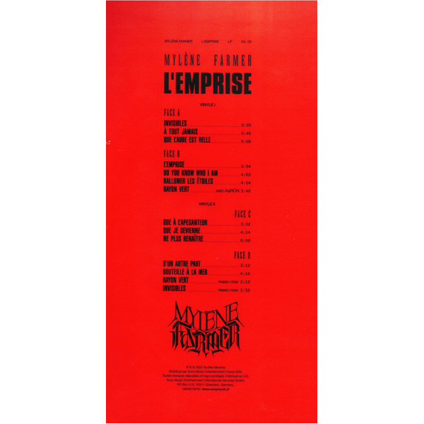 Виниловая пластинка Mylene Farmer – Lemprise LP - рис.3