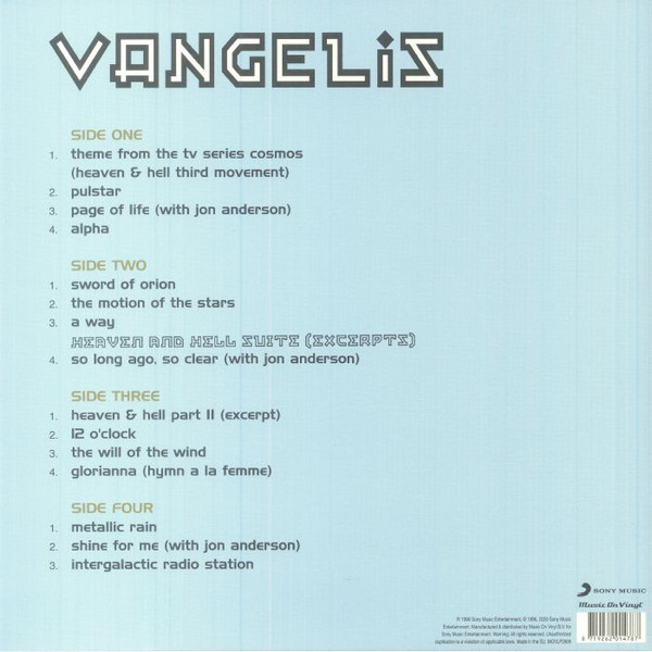 Виниловая пластинка Vangelis - Gift 2LP - рис.1