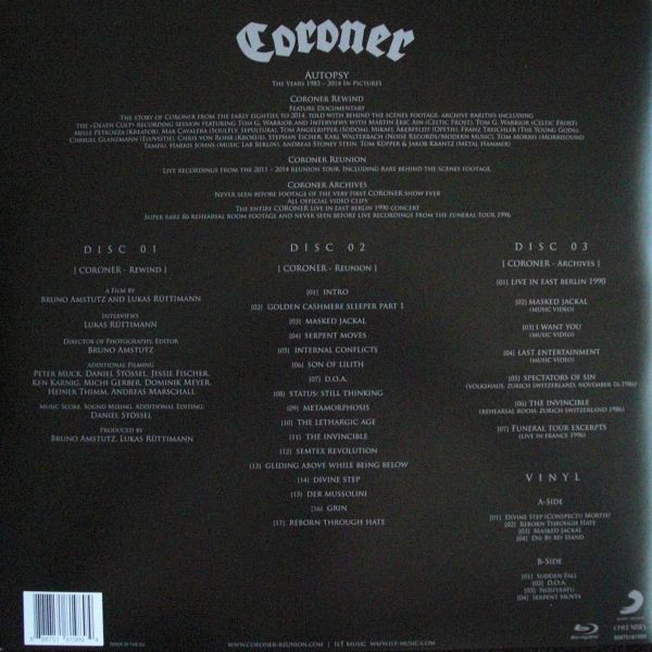 Виниловая пластинка Coroner - Autopsy - рис.2