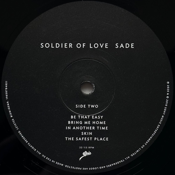 Виниловая пластинка Sade – Soldier Of Love (Half-Speed) LP - рис.3