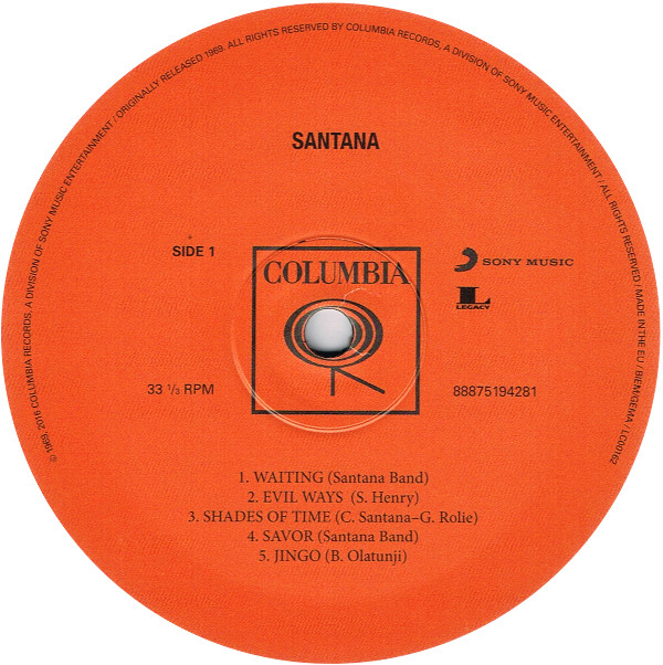 Виниловая пластинка Santana - Santana - рис.2