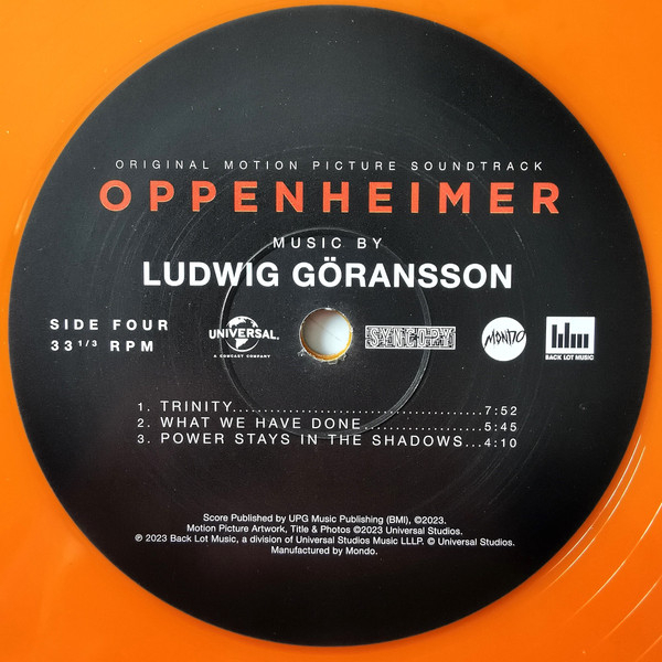 Виниловая пластинка Ludwig Göransson - Oppenheimer (Original Motion Picture Soundtrack)(coloured) - 3LP - рис.12