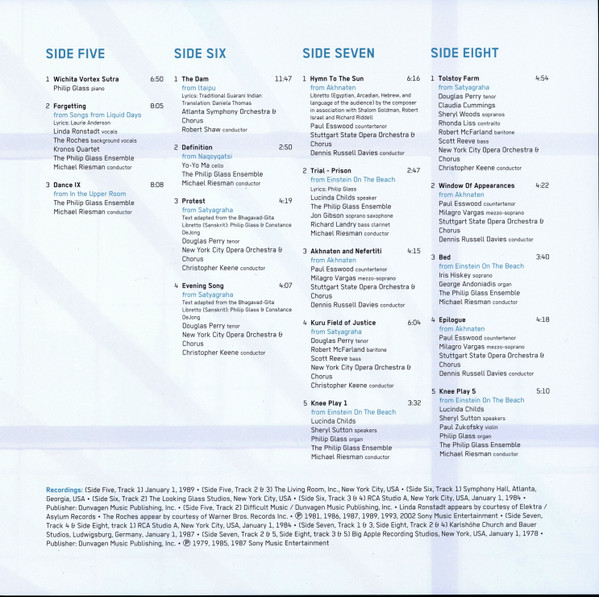 Бокс-сет Philip Glass – The Essential (Coloured Crystal Clear) 4LP - рис.4