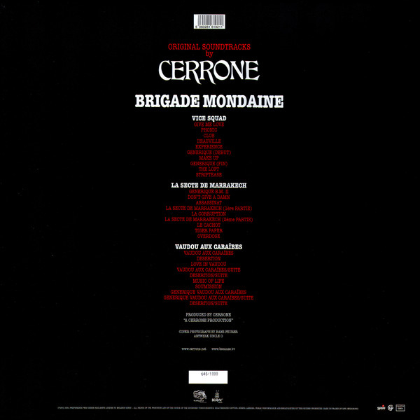 Бокс-сет Cerrone - Brigade Mondaine (Original Soundtracks, Box-set) - 3LP + 3CD - рис.2