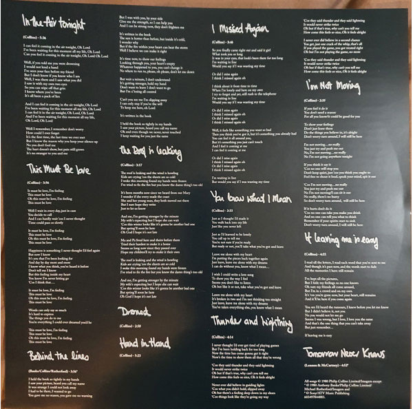 Виниловая пластинка Phil Collins – Face Value LP - рис.4