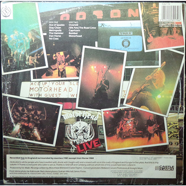 Виниловая пластинка Motorhead - No sleep til Hammersmith - LP - рис.1