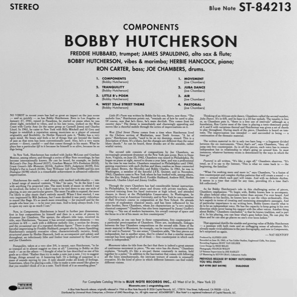 Виниловая пластинка Bobby Hutcherson - Components (Analogue, Tone Poet) LP - рис.5